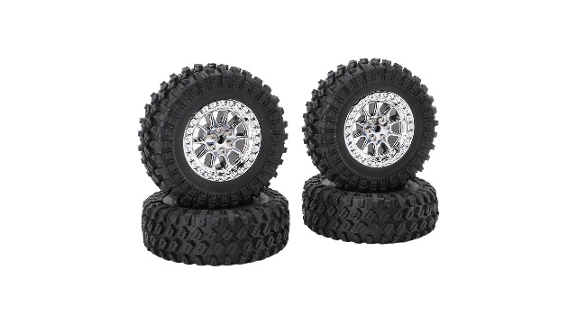 Amazon | RCホイールとタイヤ、4 PCS 70mm OD。 40mm ID。沼地の爪泥の